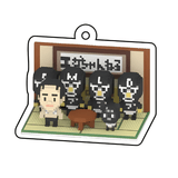 エガちゃんねるボクセルアクリルキーホルダー(全5種・ランダム) - ミタクルブロック公式オンラインストア