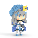 【直筆サイン入りミニ色紙付き】水月りうむ ミタクルブロックコラボフィギュア