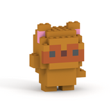 むちゃたぬき原色カラーミタクルブロックコラボフィギュア