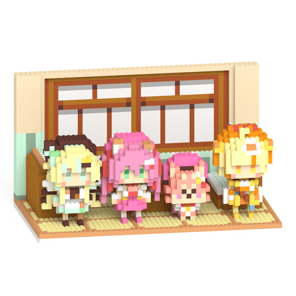 【ボイス特典付き】犬塚いちご + 君野ことり + 二色ちゃお + おまいら + ぴありあカフェステージセット - ミタクルブロック公式オンラインストア