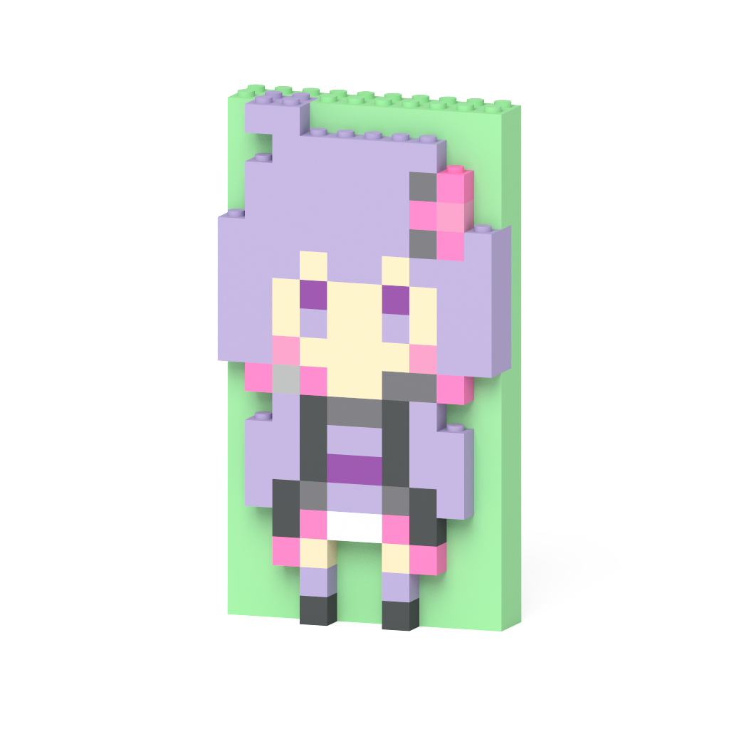 結月ゆかり 2Dプレート – ミタクルブロック