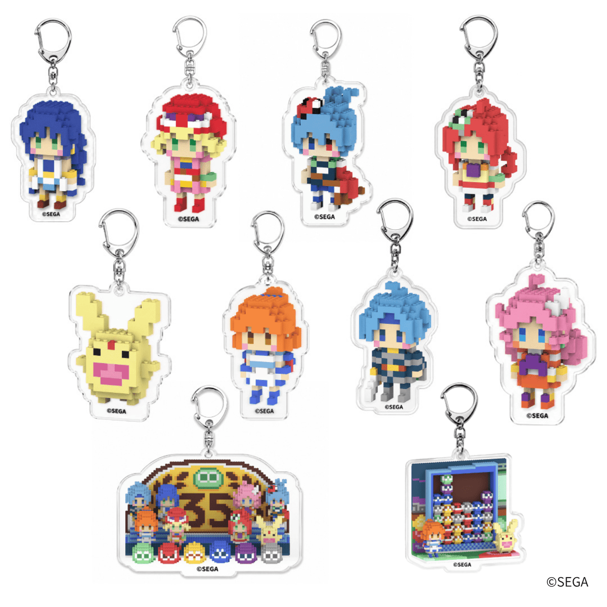 ぷよぷよ ミタクルブロックコラボアクリルキーホルダー 全10種コンプリートセット - ミタクルブロック公式オンラインストア
