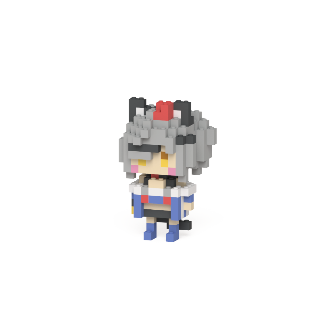 猫元パト ミタクルブロックコラボフィギュア