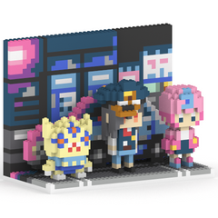 META TAXI キャラ3体 ＋ ステージセット ミタクルブロックコラボフィギュア
