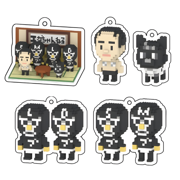 エガちゃんねるボクセルアクリルキーホルダー(全5種・ランダム)