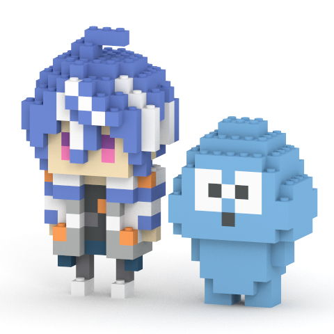 【ボイス特典付き】ミタクルブロック 藍月すりっぷ+ミニキャラセット
