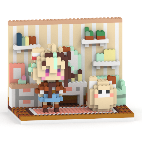 甘狼このみ + もふまる + ステージセット