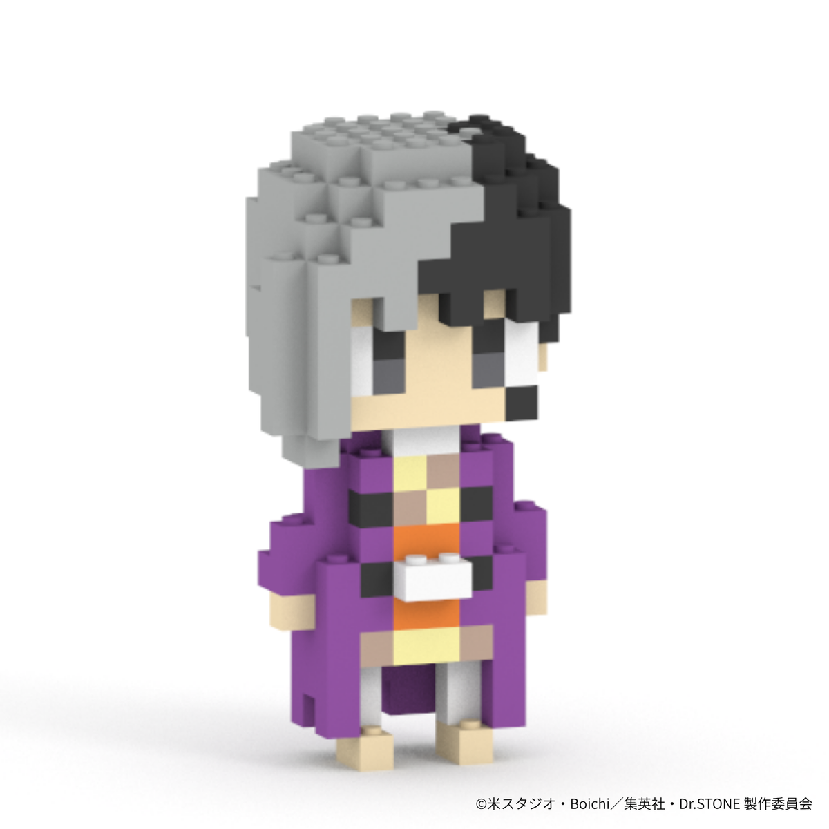 【店舗受取専用】Dr.STONE あさぎりゲン ミタクルブロックコラボフィギュア