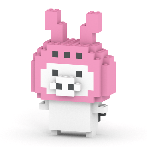 被り物ぶたさん(うさぎ) ミタクルブロックコラボフィギュア