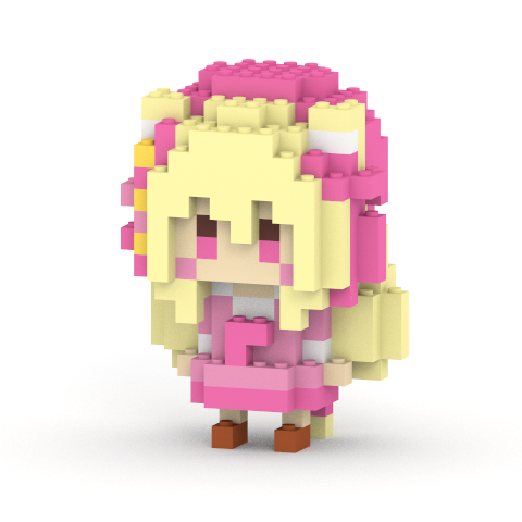 【直筆サインブロマイド＆限定動画付き】結月ちい ミタクルブロックコラボフィギュア