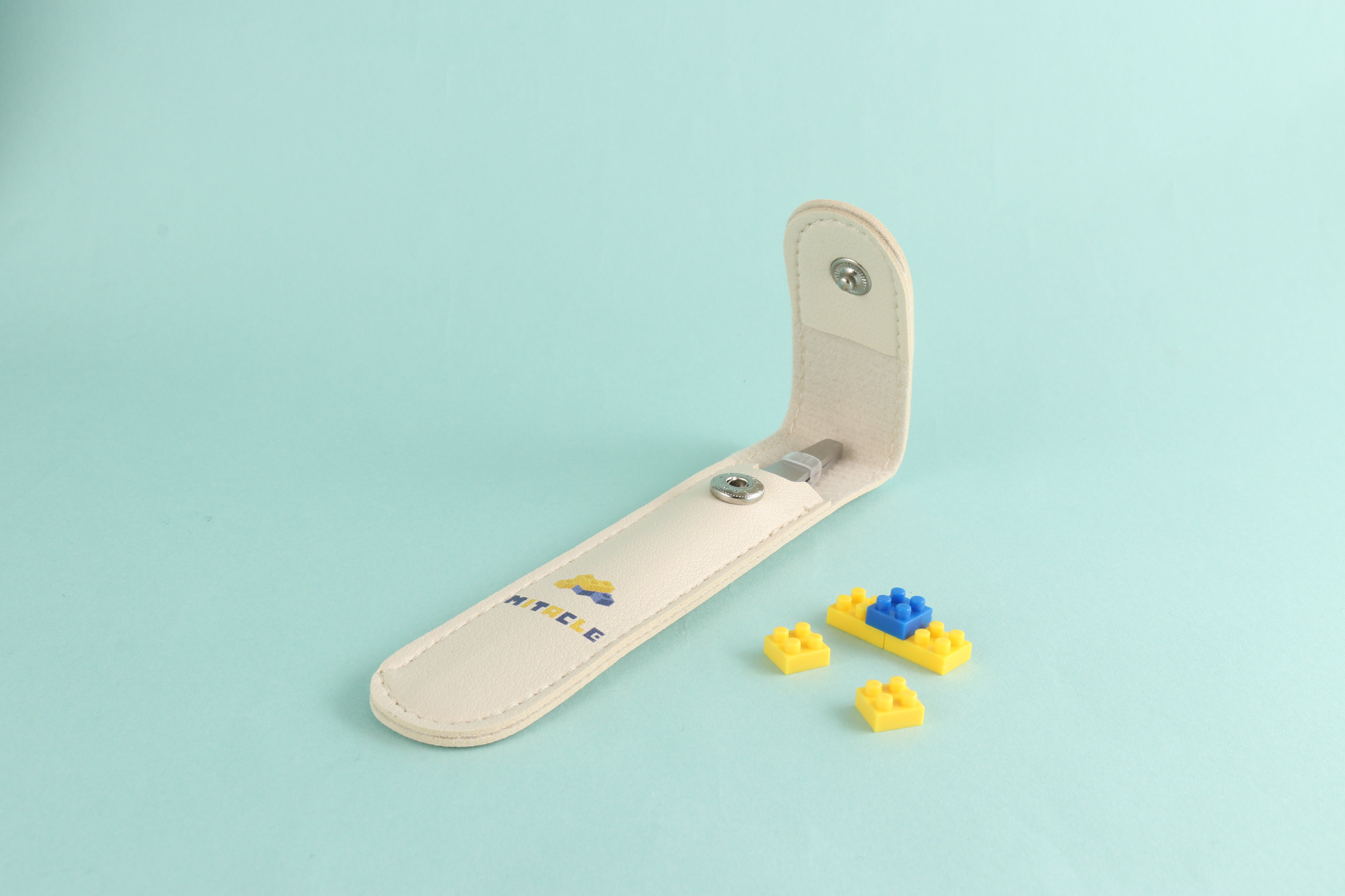 ブロック組立専用ピンセット ロゴ入り＋ピンセットレザーケース