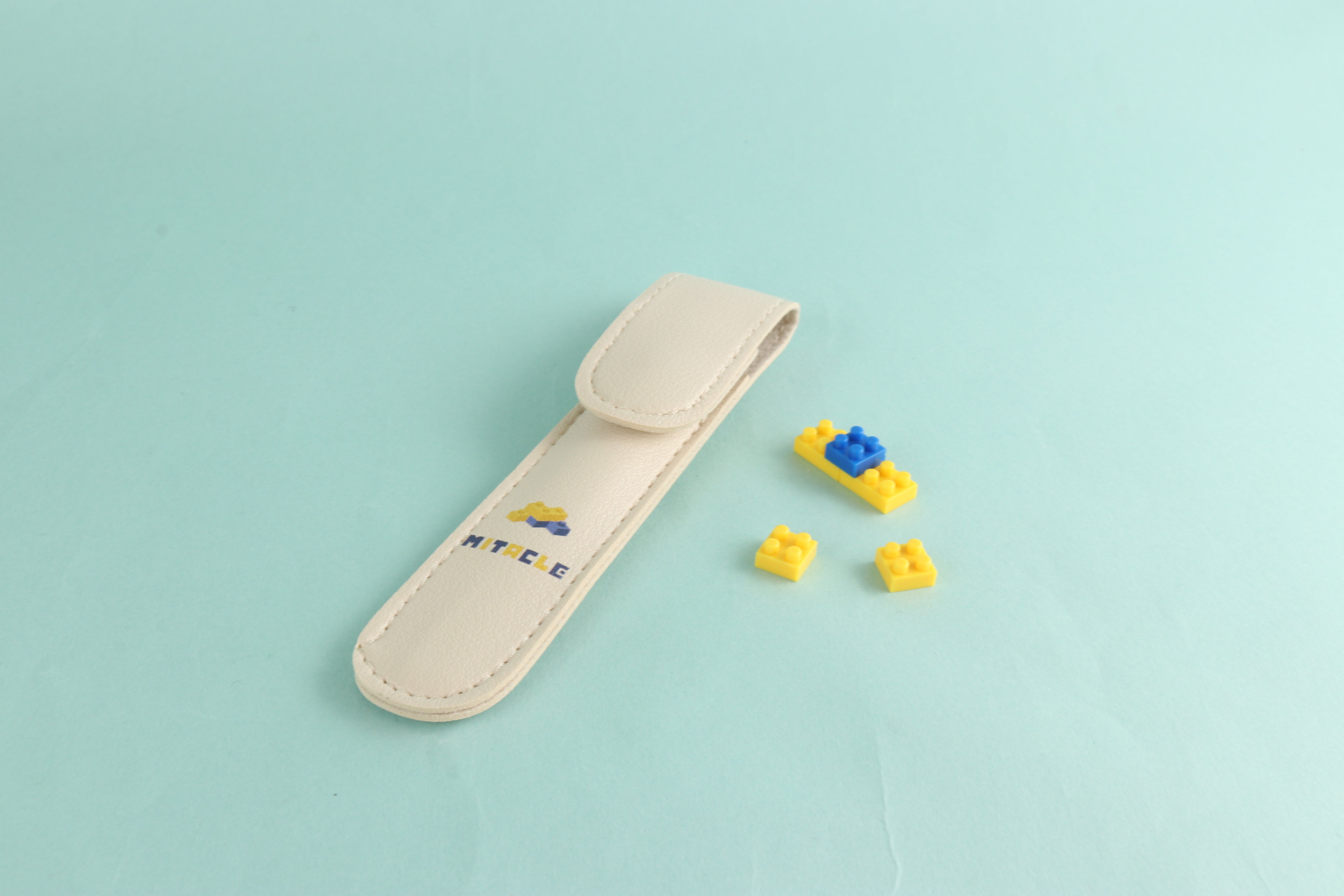ブロック組立専用ピンセット ロゴ入り＋ピンセットレザーケース