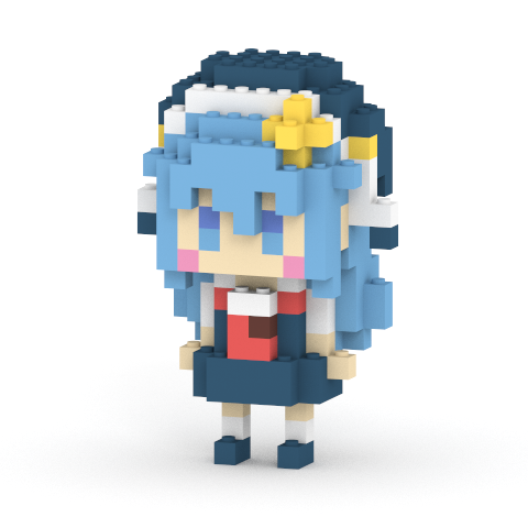 いるかアイス(ルッカちゃん) ミタクルブロックコラボフィギュア