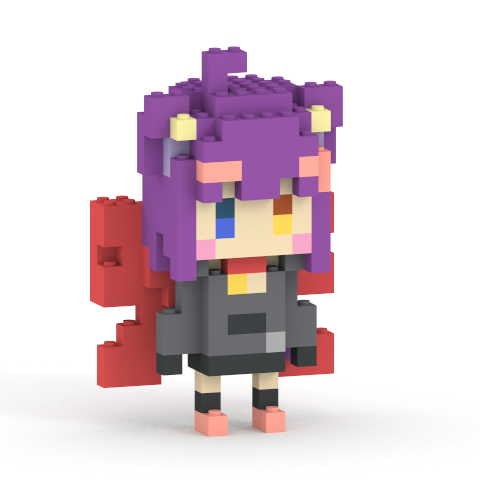 【デジタルサイン付き】堕猫ぽよ ミタクルブロックコラボフィギュア