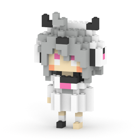 ゆんゆん電波シンドローム Qちゃん ミタクルブロックコラボフィギュア