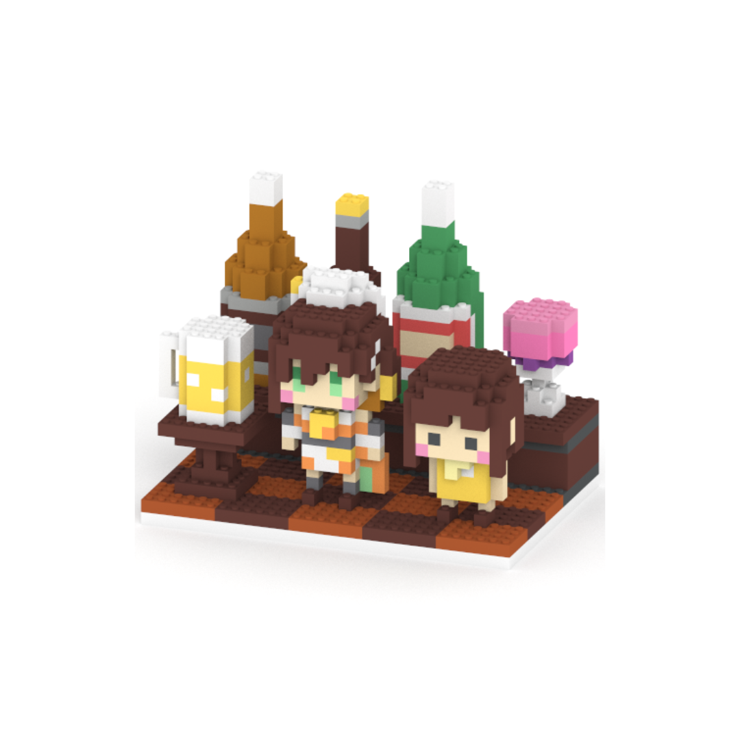 かしこまり＋ミニキャラ＋ステージ付き3種セット