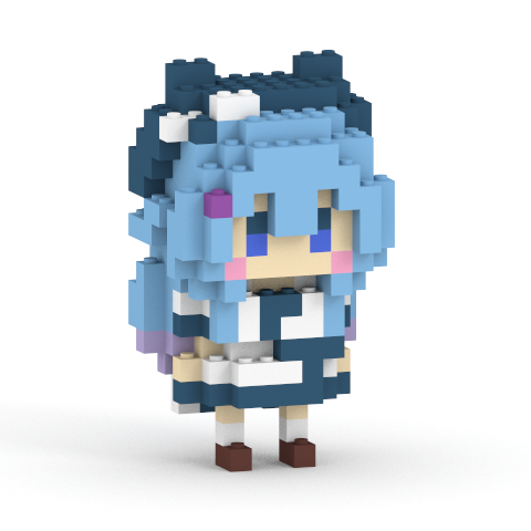 【オリジナルイラストデータ付き】ゆるりめぐ ミタクルブロックコラボフィギュア