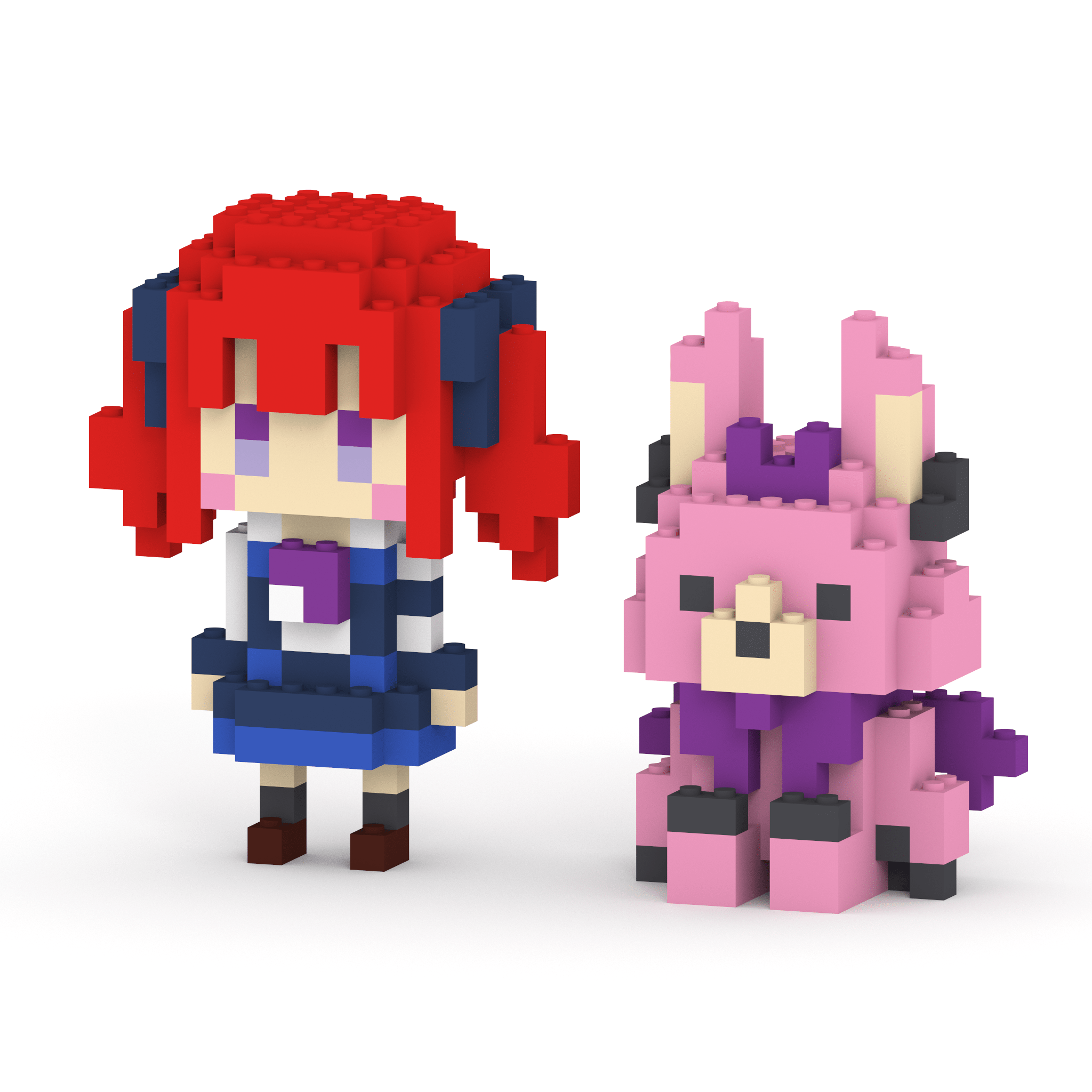 小樽潮風高校Project 夏色花梨＋エカテリーナ ミタクルブロックコラボフィギュア - ミタクルブロック公式オンラインストア
