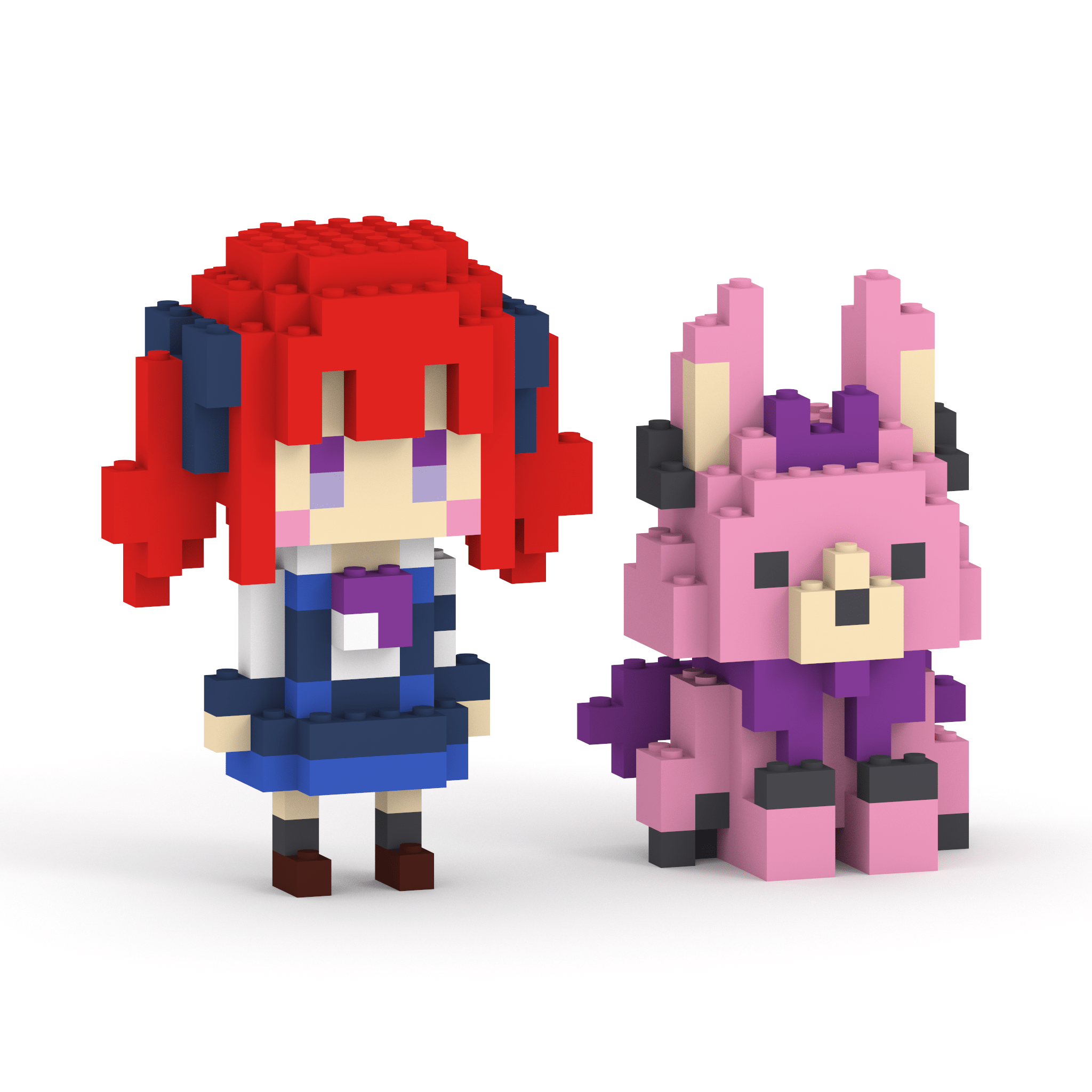 小樽潮風高校Project 夏色花梨＋エカテリーナ ミタクルブロックコラボフィギュア - ミタクルブロック公式オンラインストア