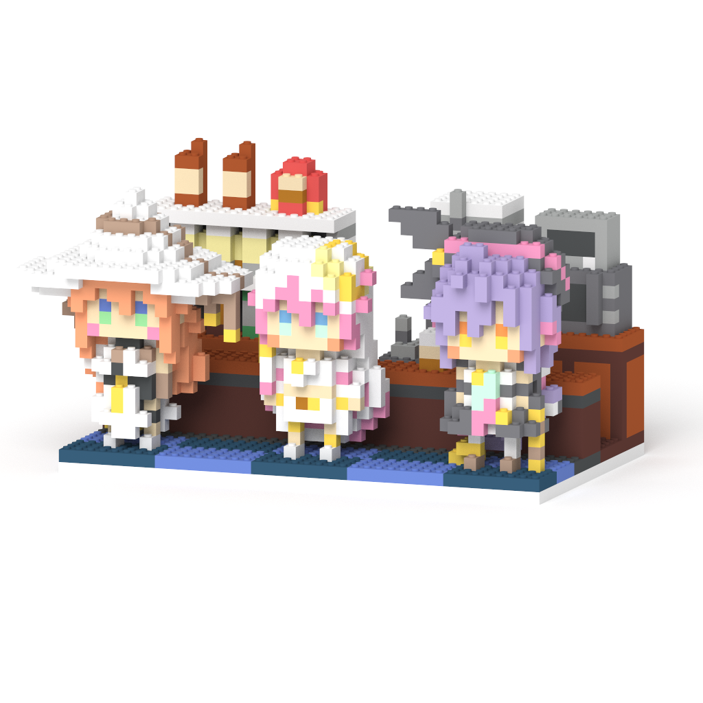スナックにり ステージ ＋ 看板 ＋ キャラセット