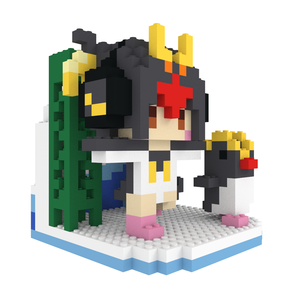 けものフレンズ イワトビペンギン+ミニキャラ+ステージセット