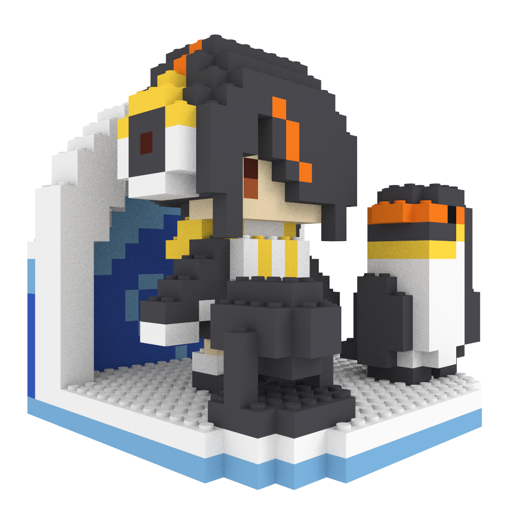 けものフレンズ コウテイペンギン+ミニキャラ+ステージセット