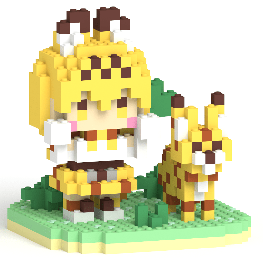 けものフレンズ サーバル + ミニキャラ + ステージセット - ミタクルブロック公式オンラインストア