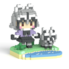 けものフレンズ アライグマ + ミニキャラ + ステージセット - ミタクルブロック公式オンラインストア
