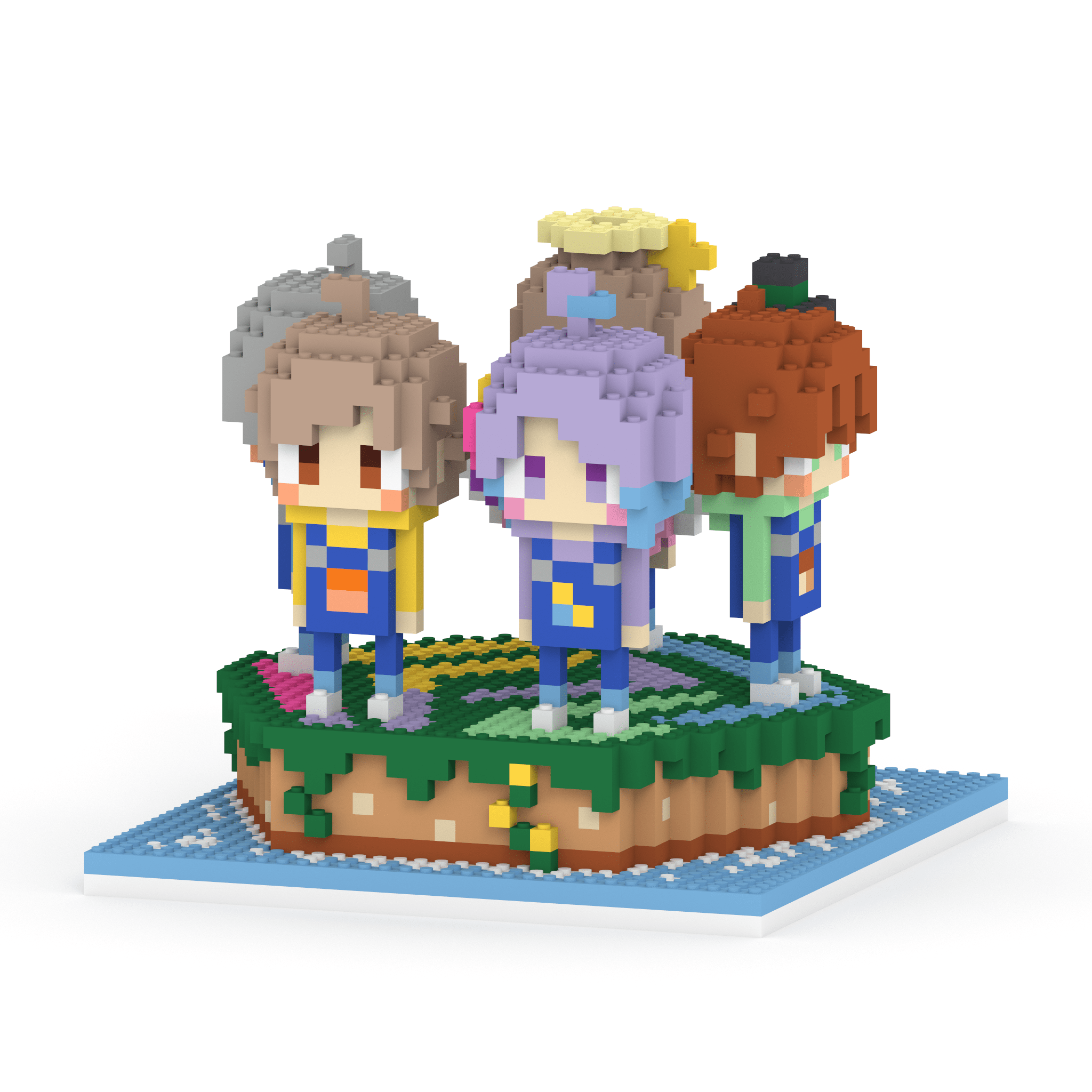 ぱちしゅうのげーむ屋さん キャラ5体＋ステージセット ミタクルブロックコラボフィギュア - ミタクルブロック公式オンラインストア