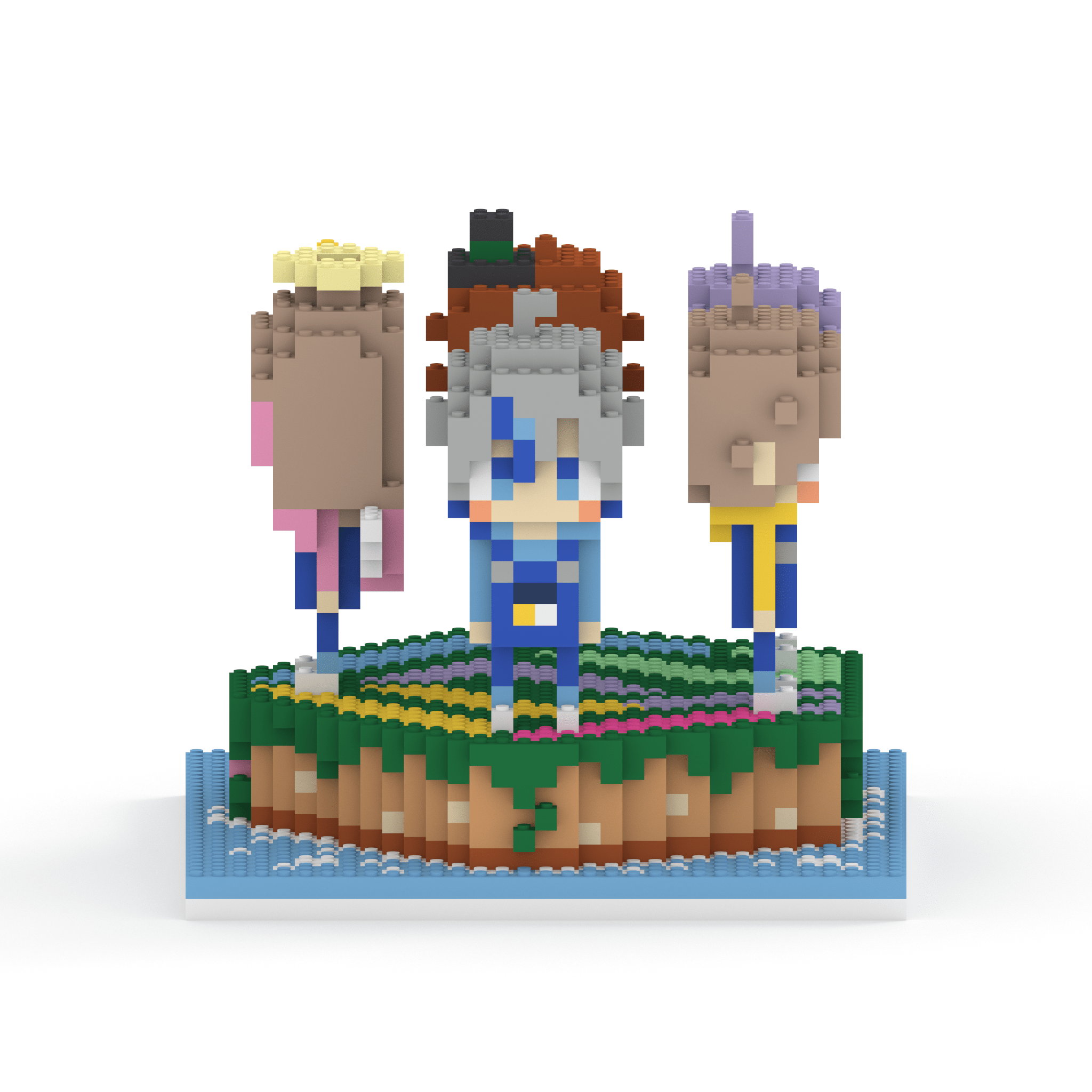 ぱちしゅうのげーむ屋さん キャラ5体＋ステージセット ミタクルブロックコラボフィギュア - ミタクルブロック公式オンラインストア