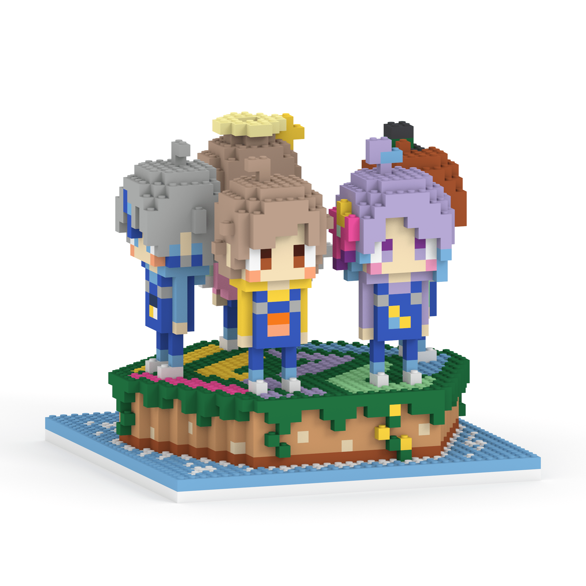 ぱちしゅうのげーむ屋さん キャラ5体＋ステージセット ミタクルブロックコラボフィギュア - ミタクルブロック公式オンラインストア
