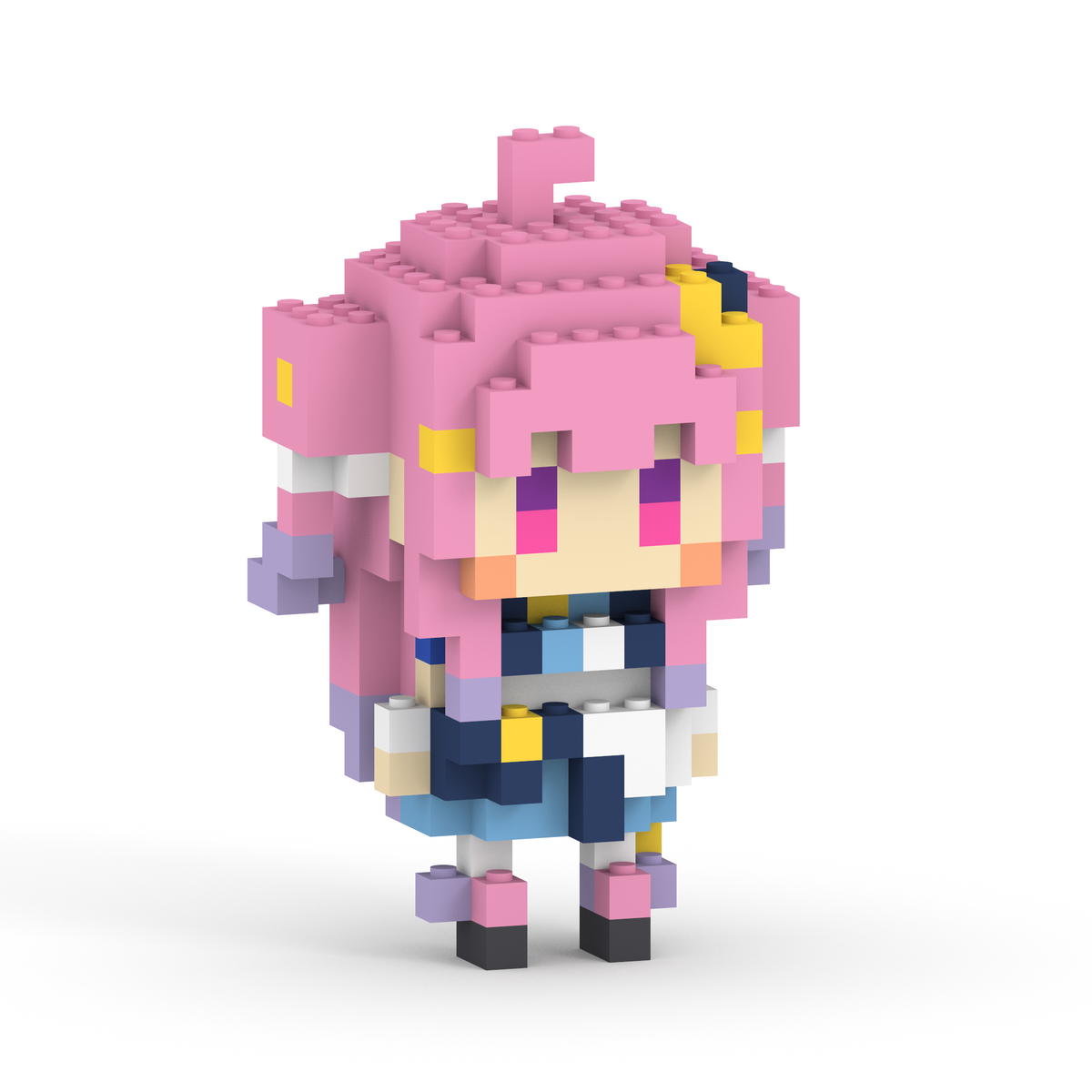 【直筆サイン入りチェキ風カード付き】つきみゆこ ミタクルブロックコラボフィギュア